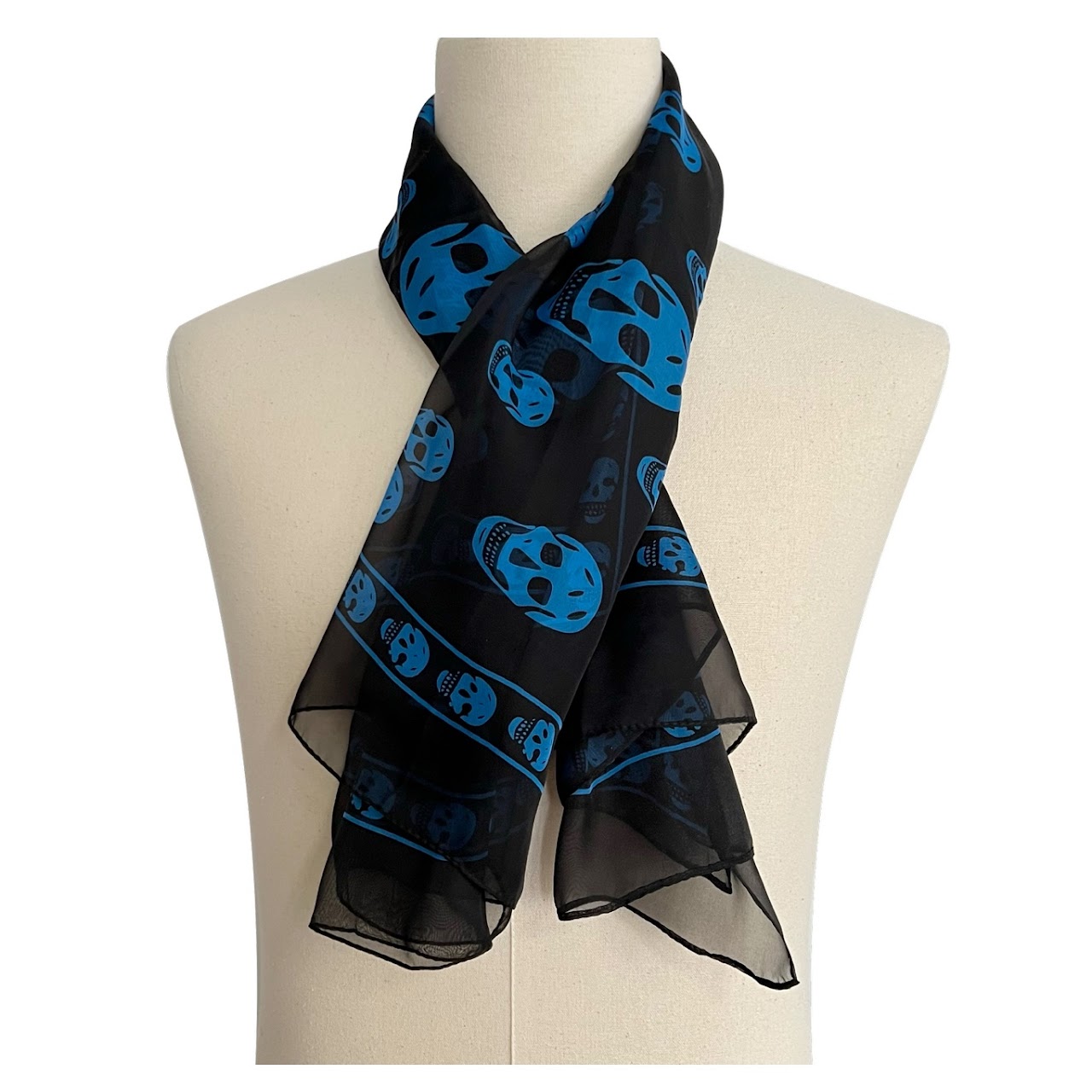 Alexander McQueen Silk Skull Scarf