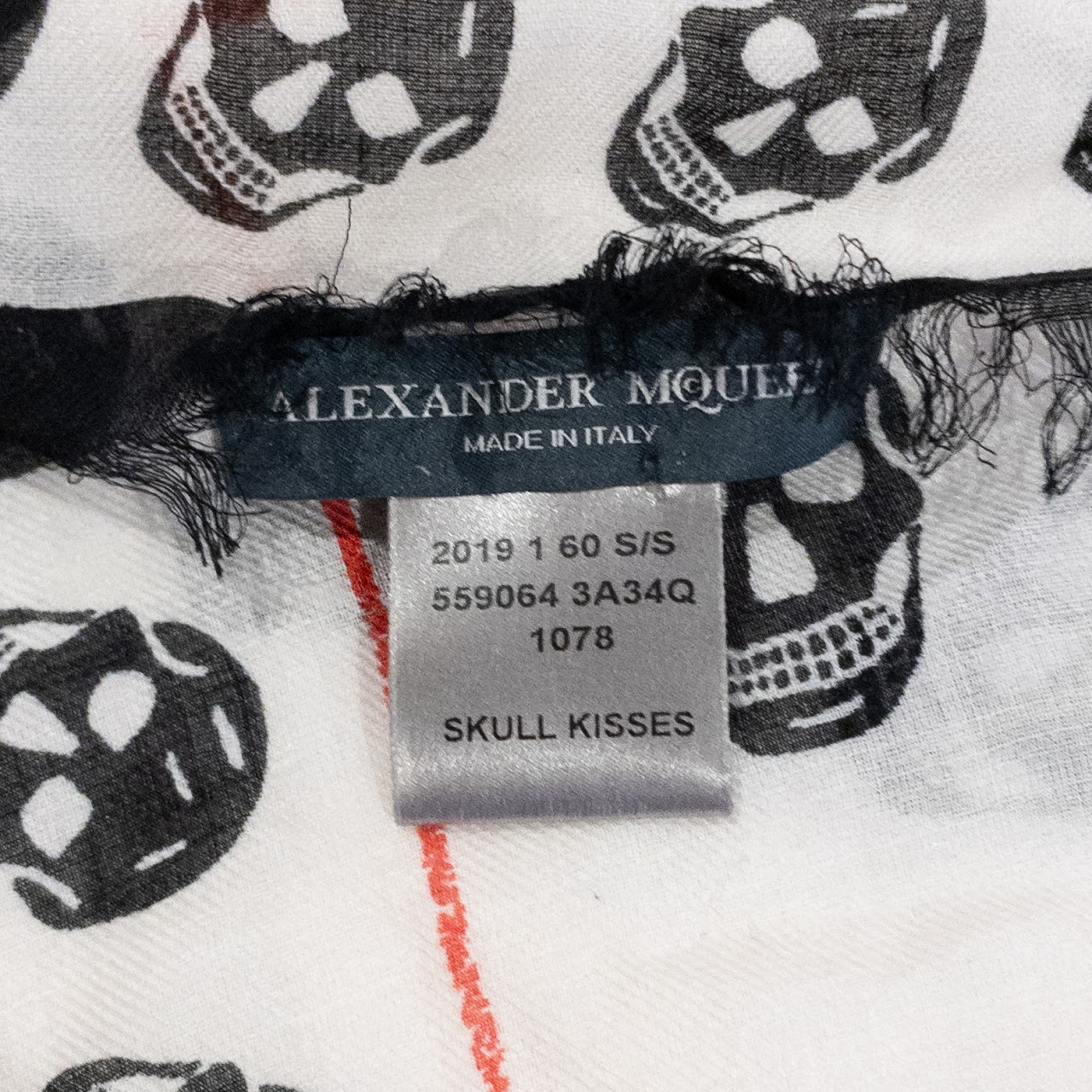 Alexander McQueen Skull Kisses Scarf
