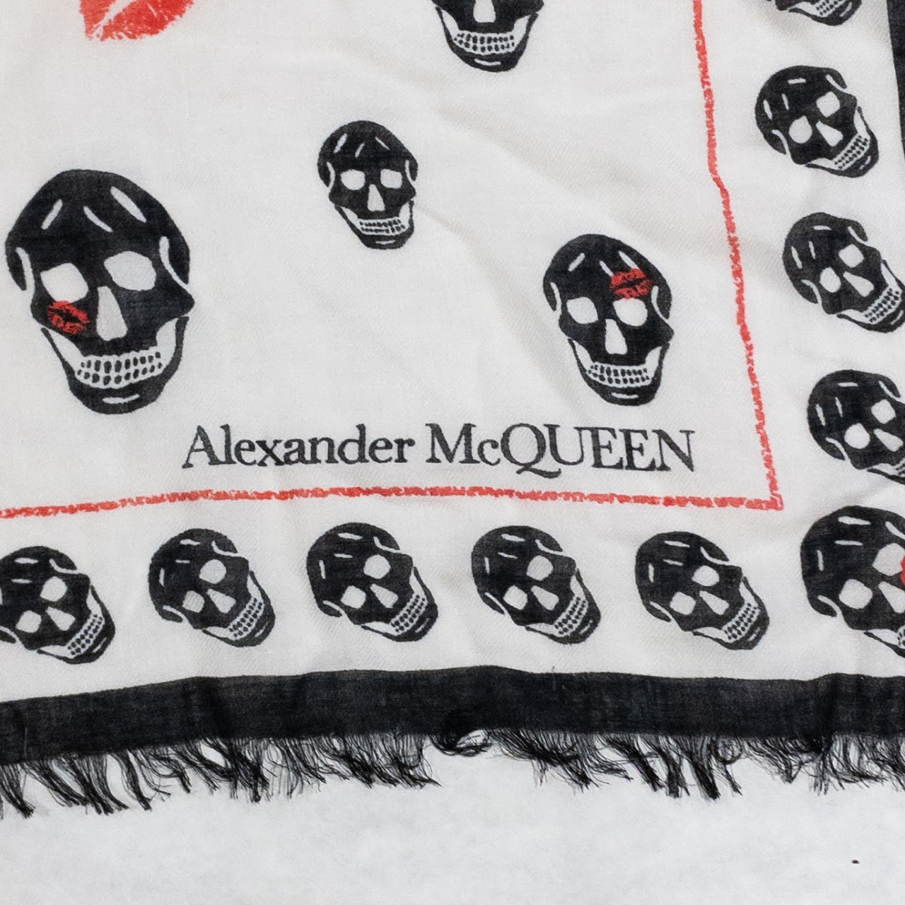 Alexander McQueen Skull Kisses Scarf