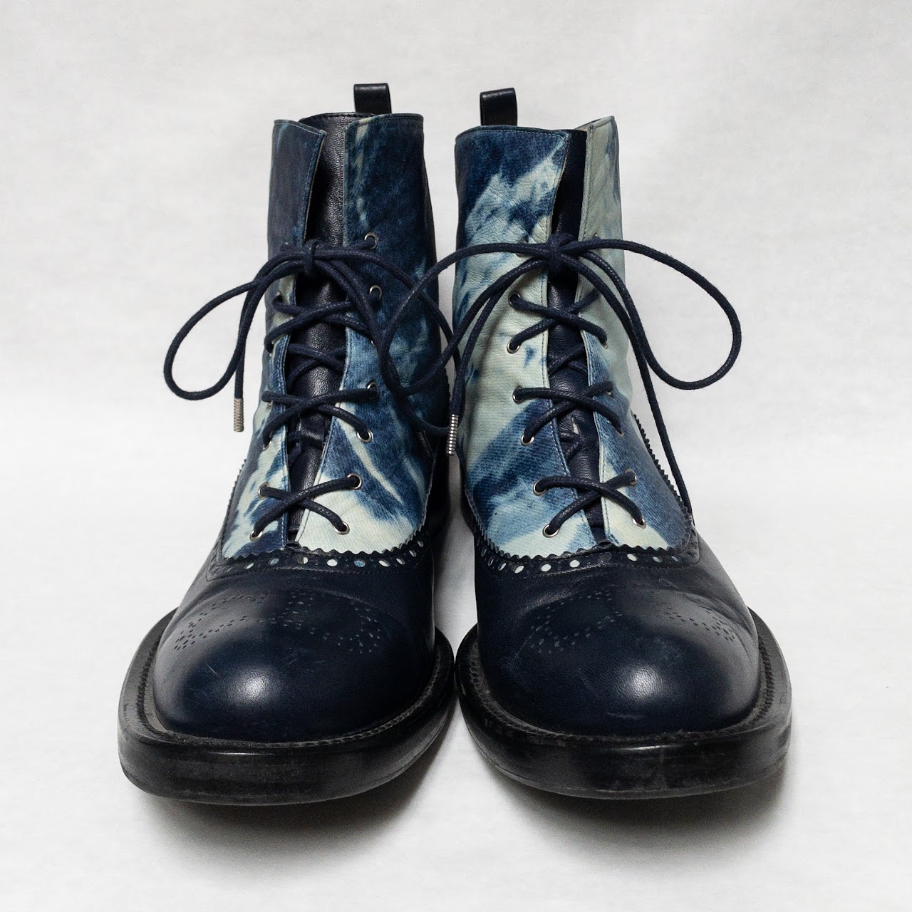 Christian Dior Acid Wash Leather Boots