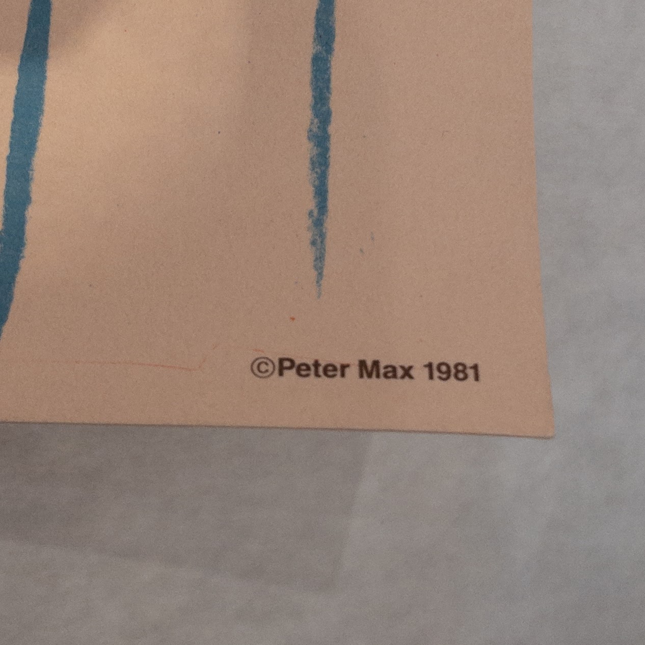 Peter Max Benjaman's Show Signed Poster