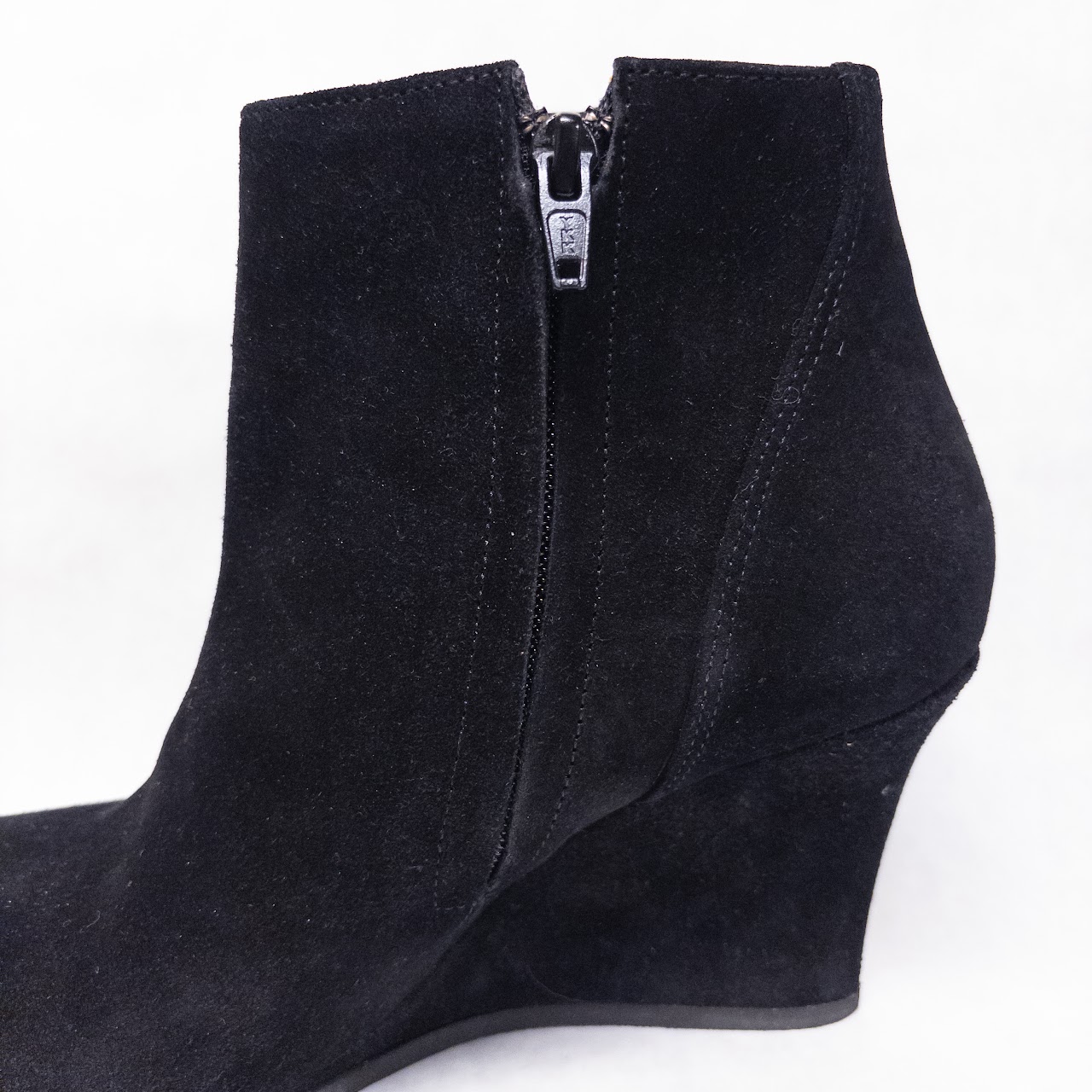 Lanvin Suede Wedge Ankle Boots