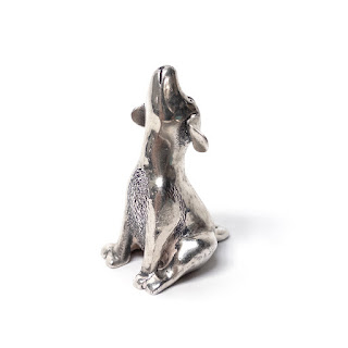 Sterling Silver S. Kirk & Son Howling Hound Dog