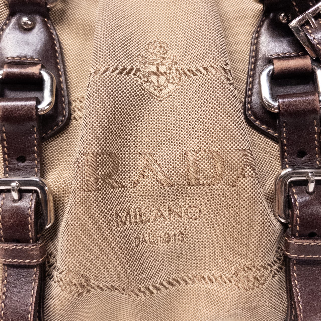 Prada Jacquard Logo Shoulder Bag