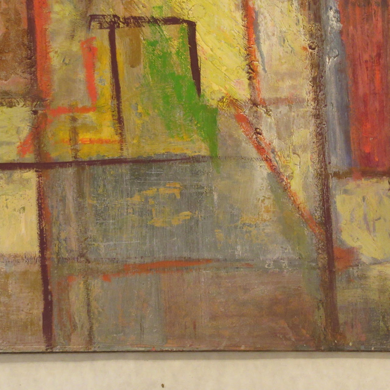 Martin Rosenthal Signed Geometric Modernist Painting