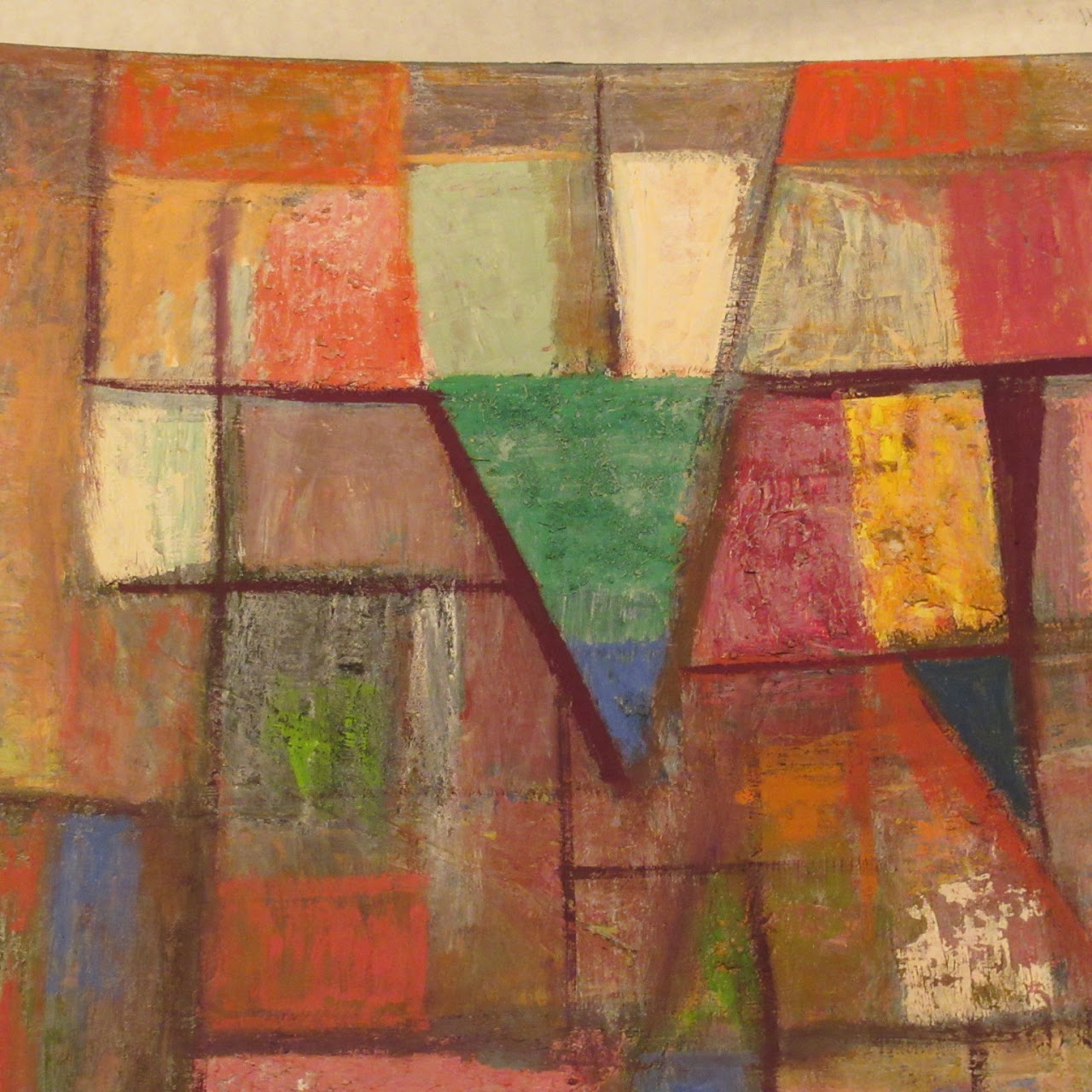 Martin Rosenthal Signed Geometric Modernist Painting