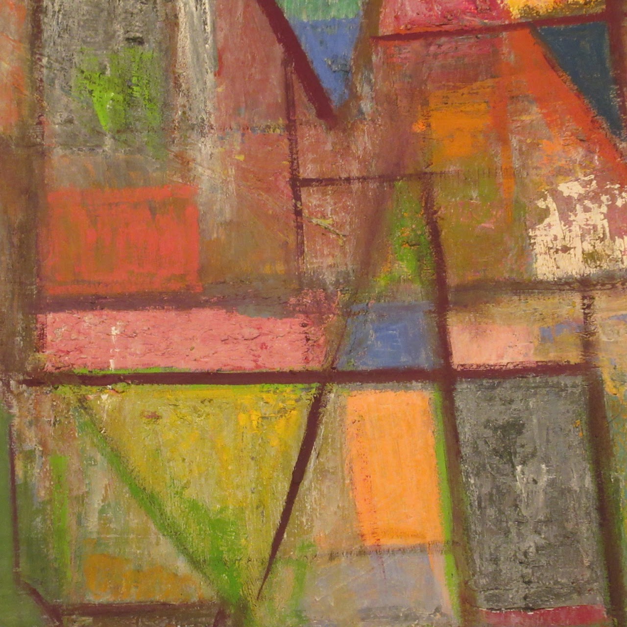 Martin Rosenthal Signed Geometric Modernist Painting