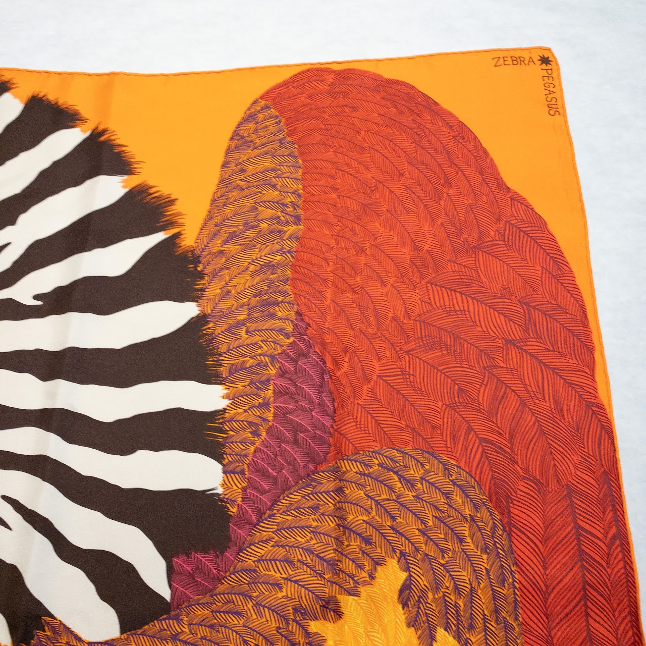 Rare Hermes Zebra Pegasus Silk Scarf at 1stDibs  hermes pegasus scarf,  hermes zebra pegasus scarf, hermes zebra scarf