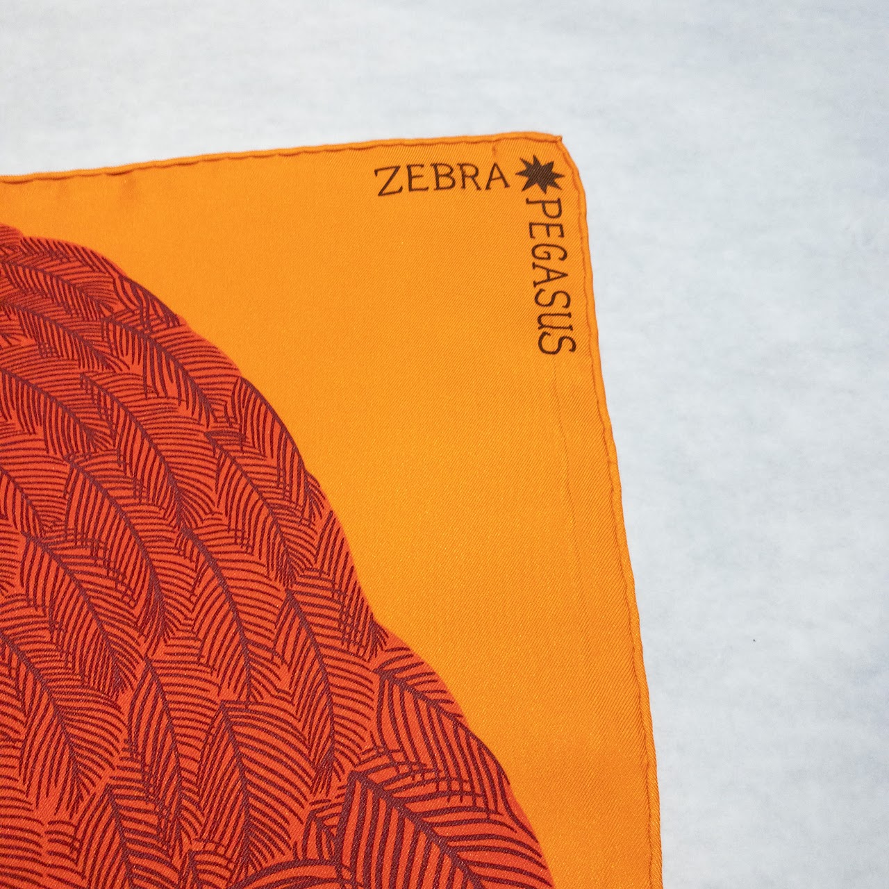 Hermès Zebra Pegasus Silk Scarf 90