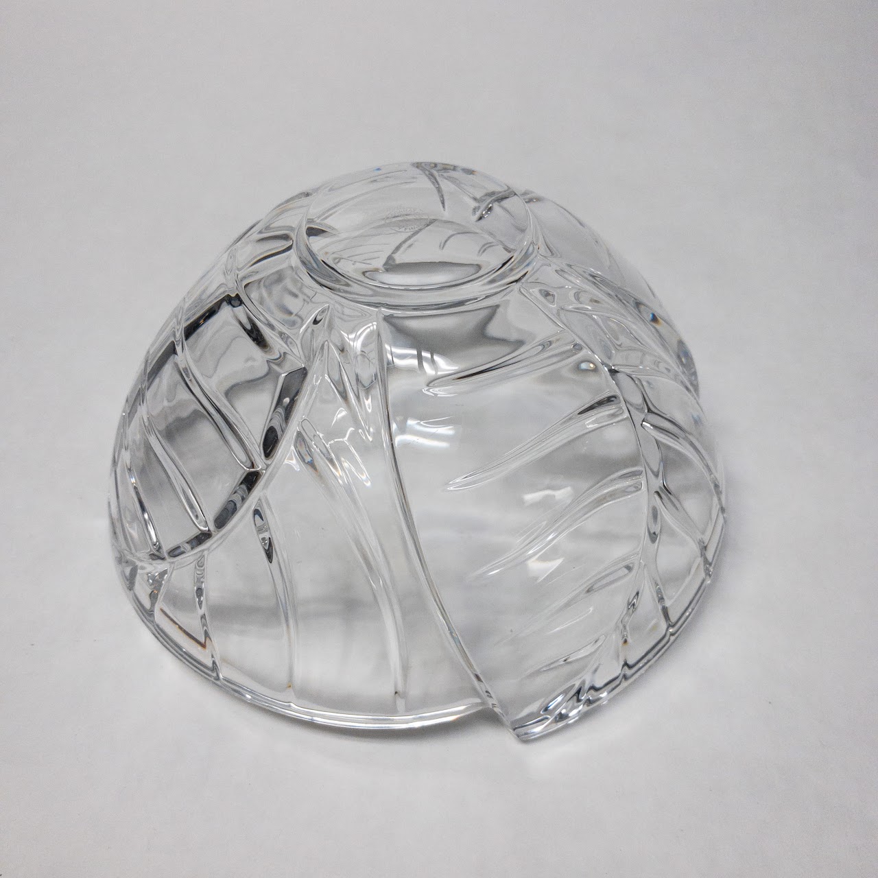 Baccarat Crystal Leaves Bowl