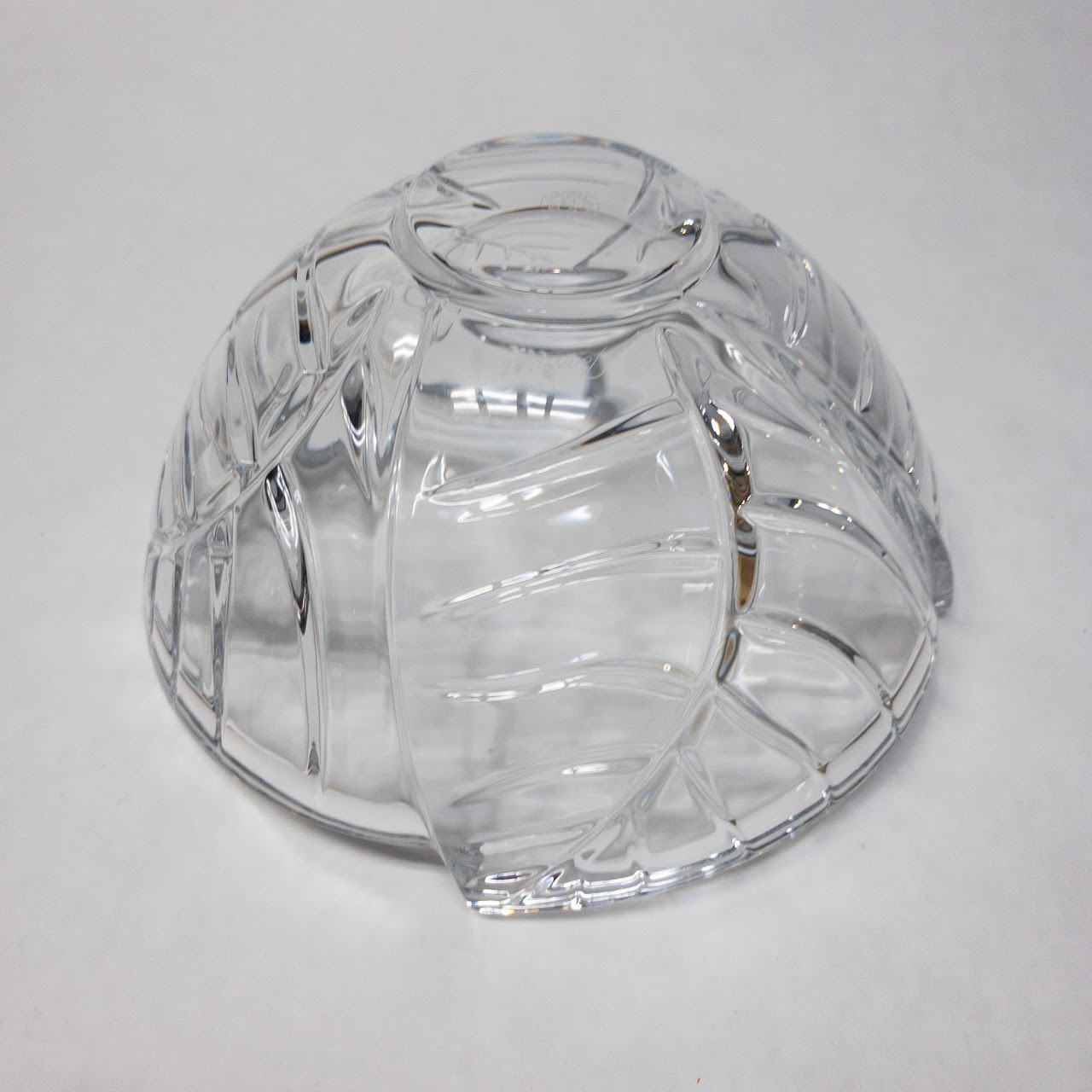 Baccarat Crystal Leaves Bowl