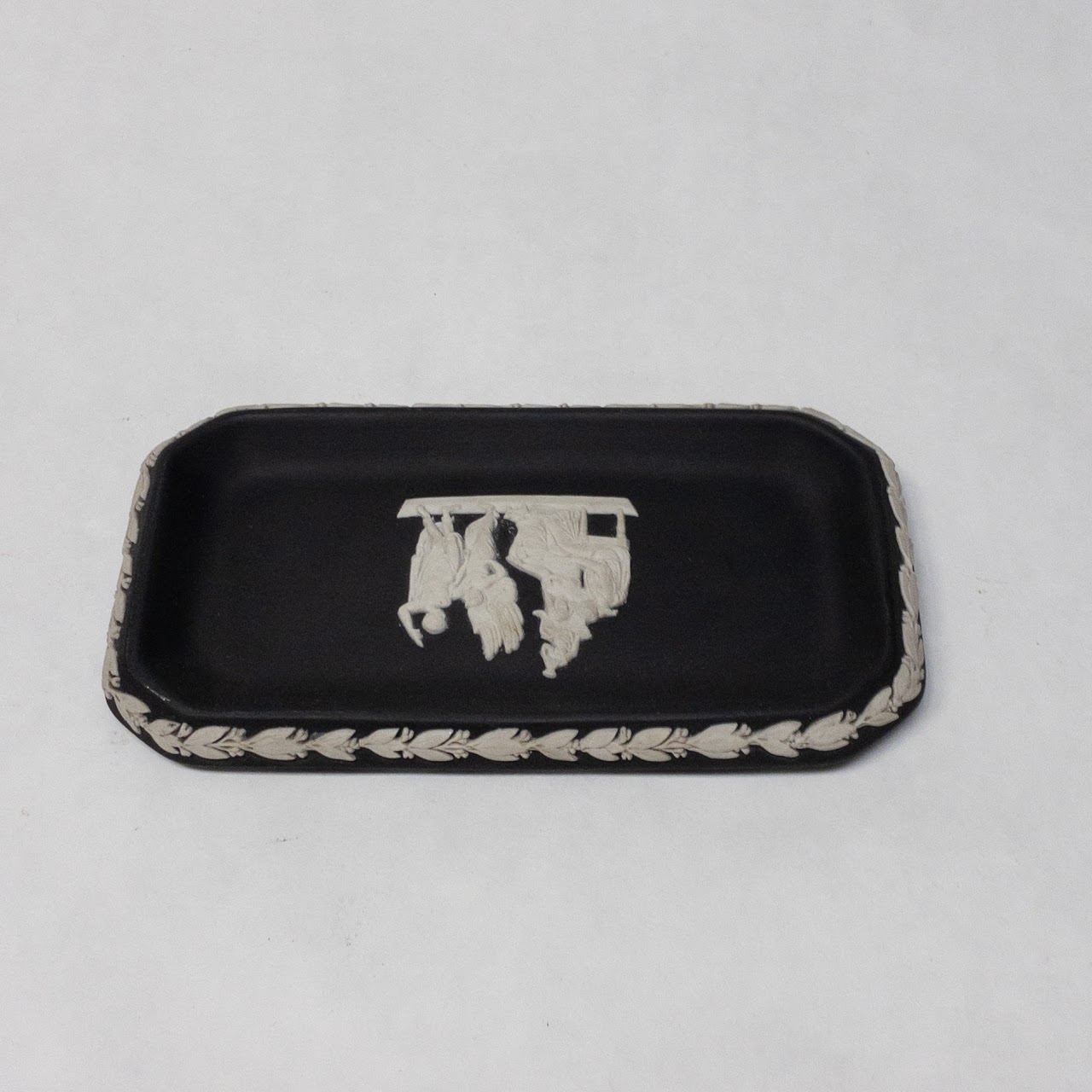 Wedgwood Black Basalt Jewelry Tray