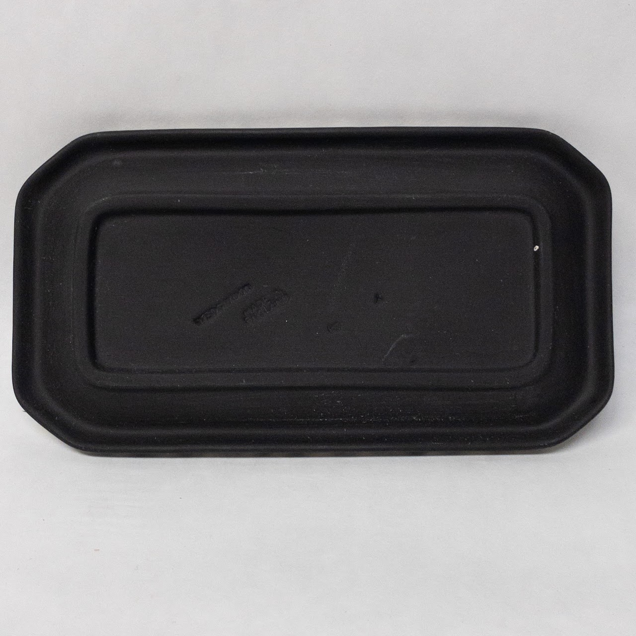 Wedgwood Black Basalt Jewelry Tray