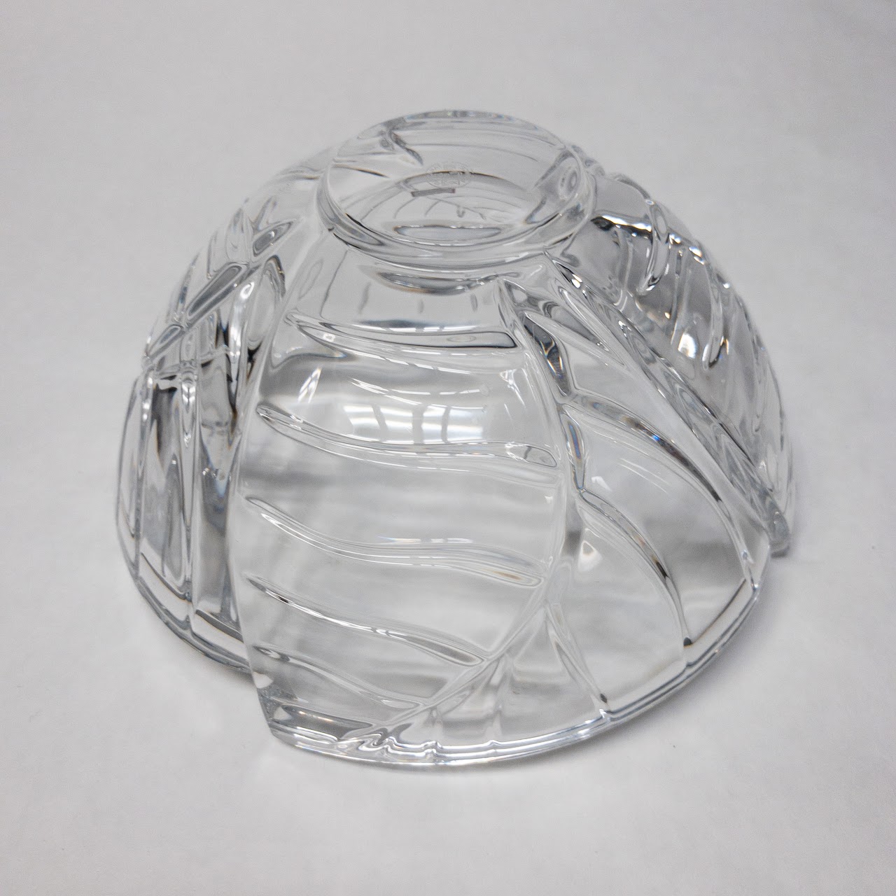 Baccarat Crystal Leaves Bowl