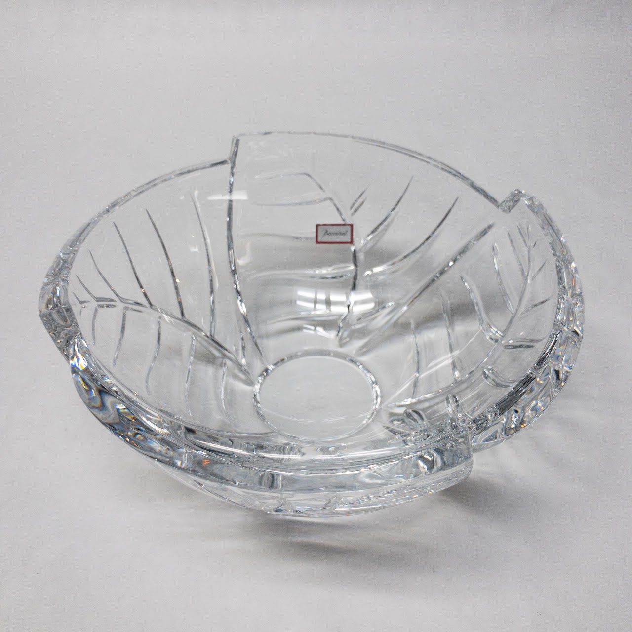 Baccarat Crystal Leaves Bowl