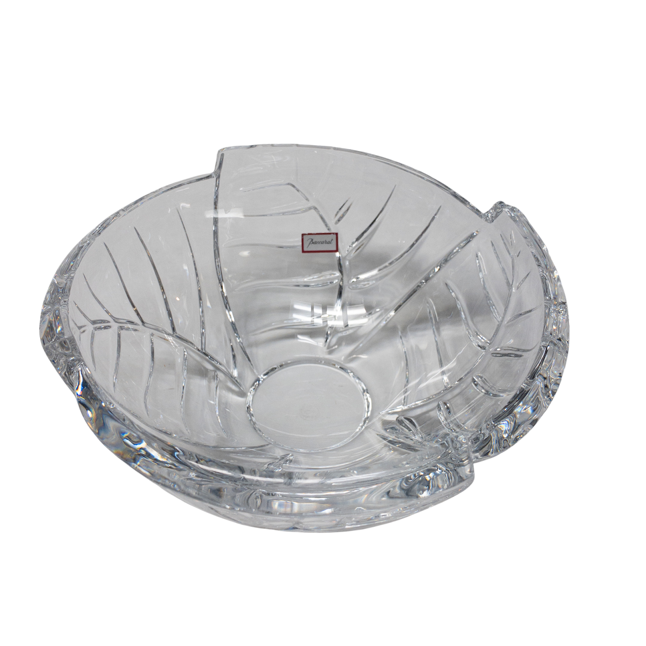 Baccarat Crystal Leaves Bowl