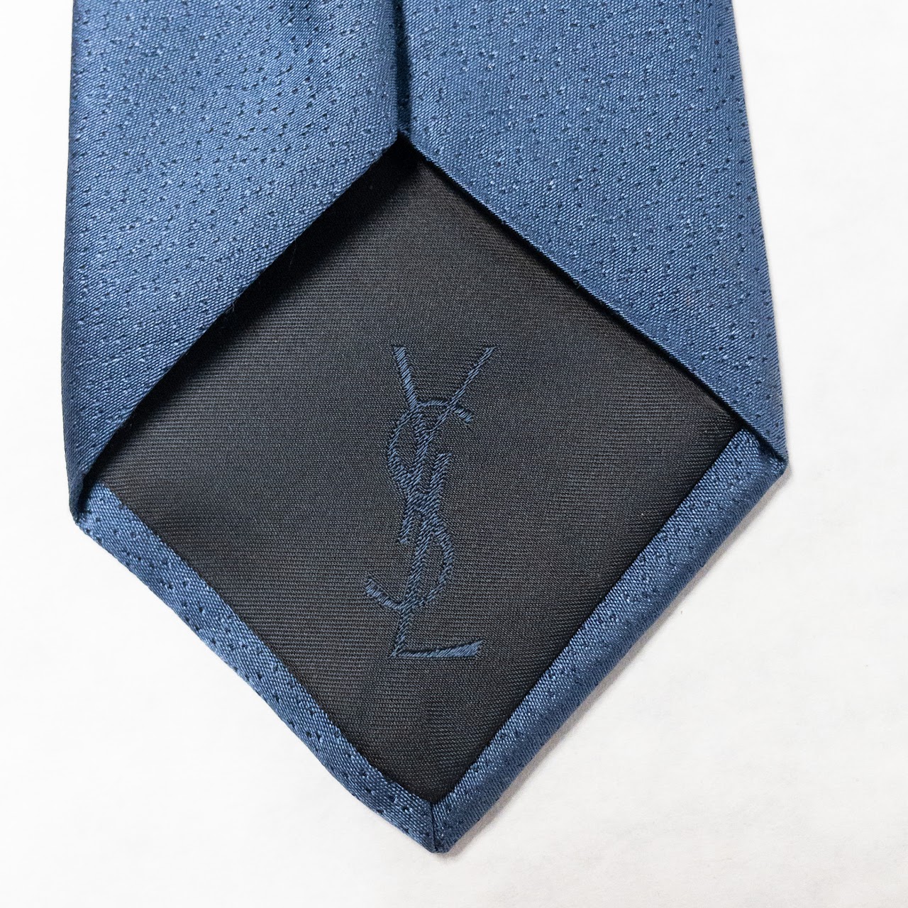 Yves Saint Laurent Blue Silk Tie