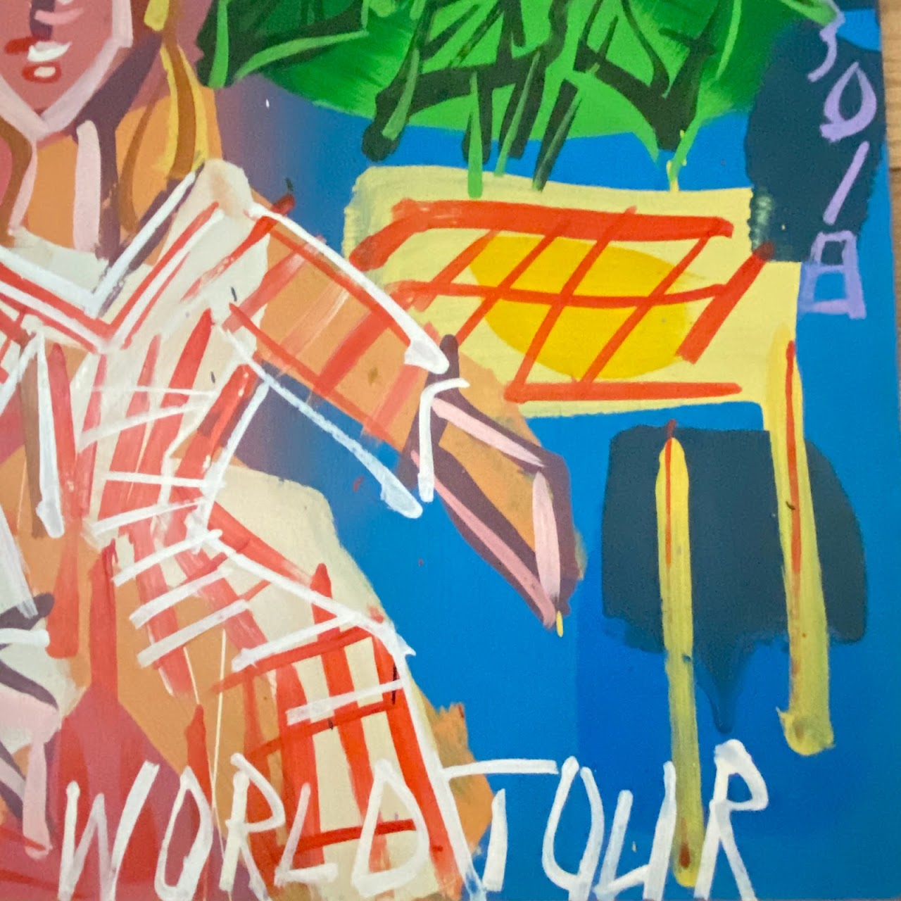 Steve Keene Signed 'World Tour' Painting