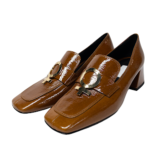 Suzanne Rae Feminist Patent Leather Loafers