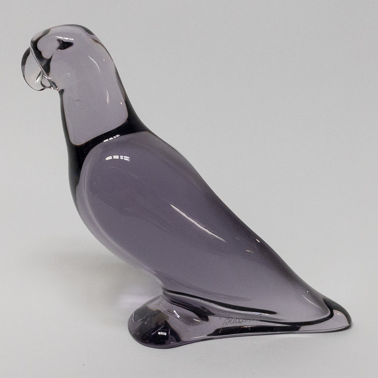 Baccarat Crystal Parrot Paperweight