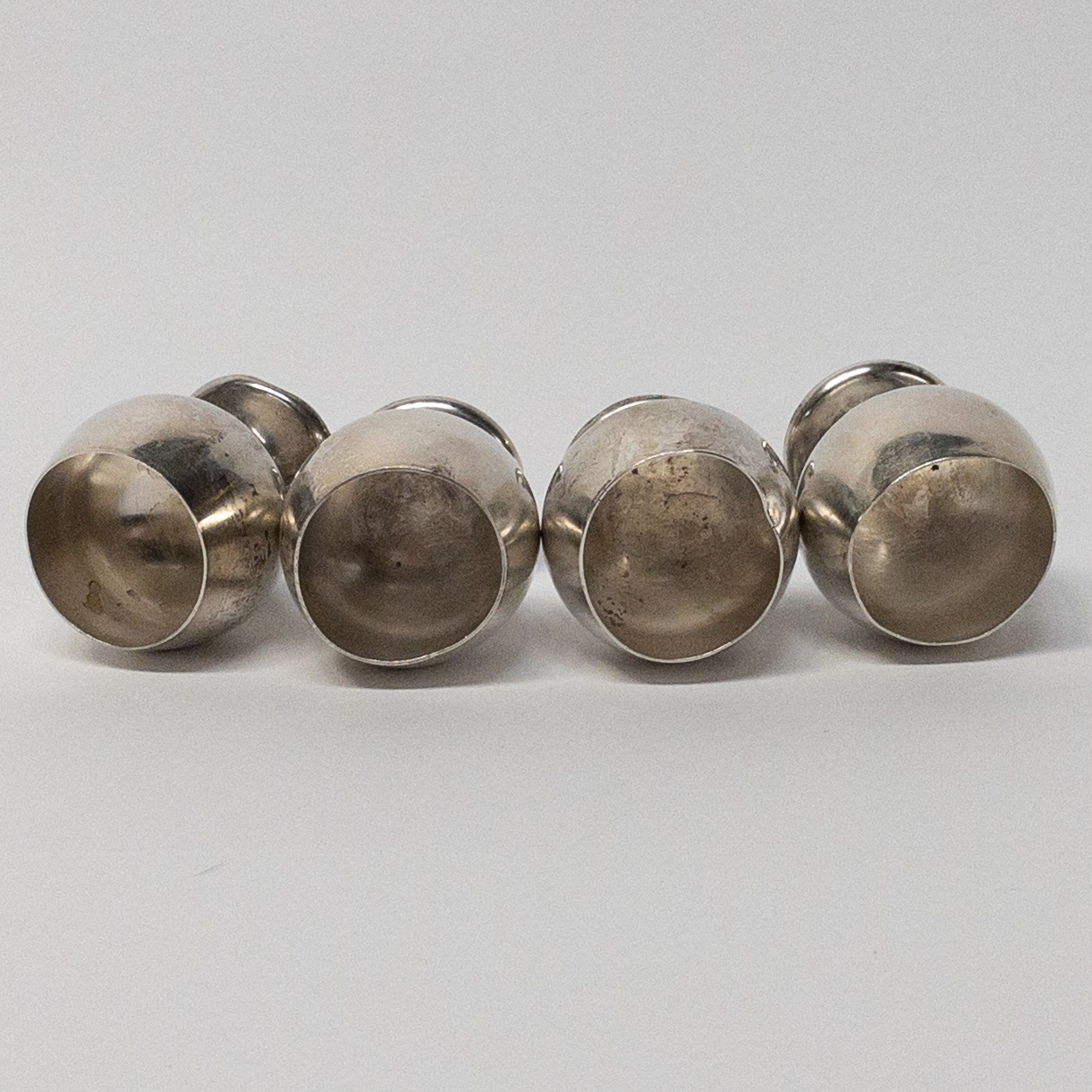 Sterling Silver Set Of Four Cordials