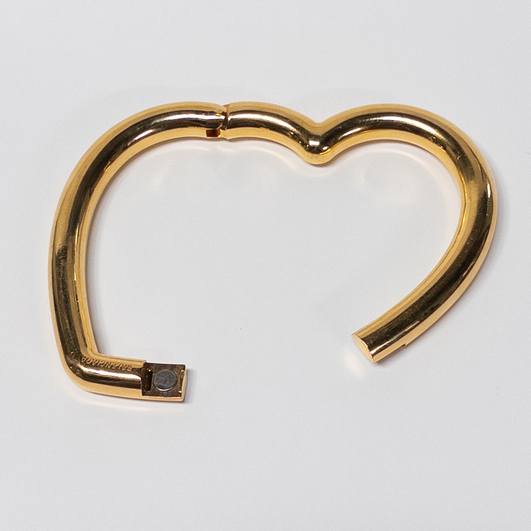 Balenciaga Heart Shaped Bangle Bracelet