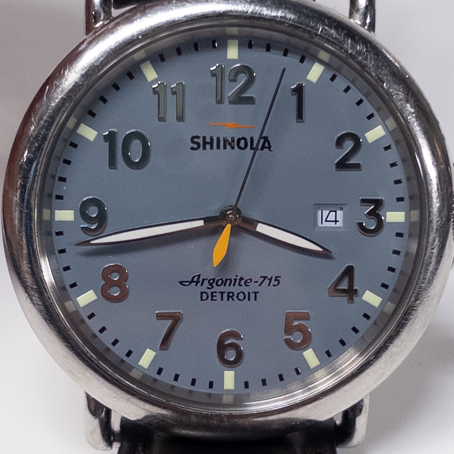 Shinola The Runwell 47mm Slate Blue Dial Watch