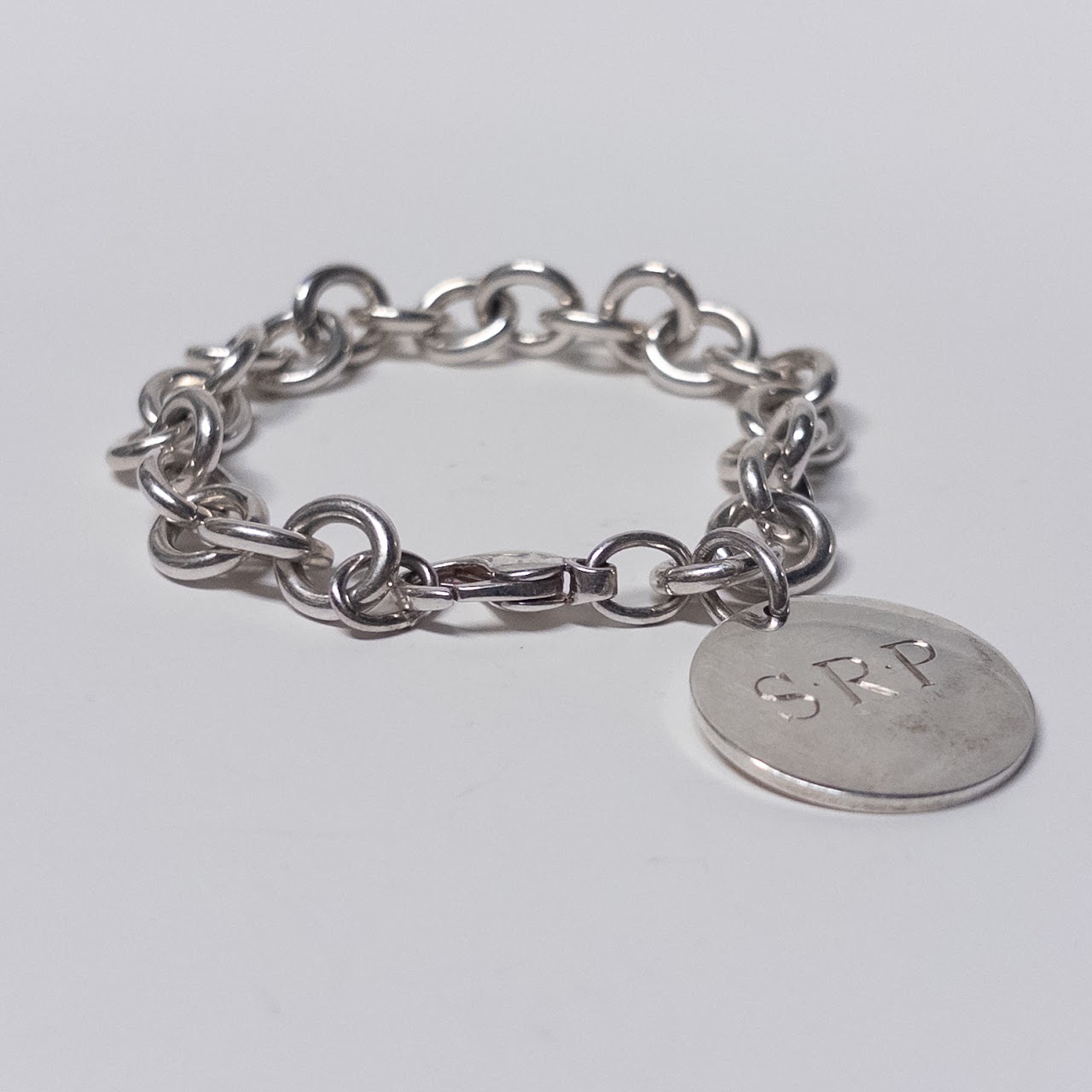 Tiffany & Co. Sterling Silver Round Charm Bracelet