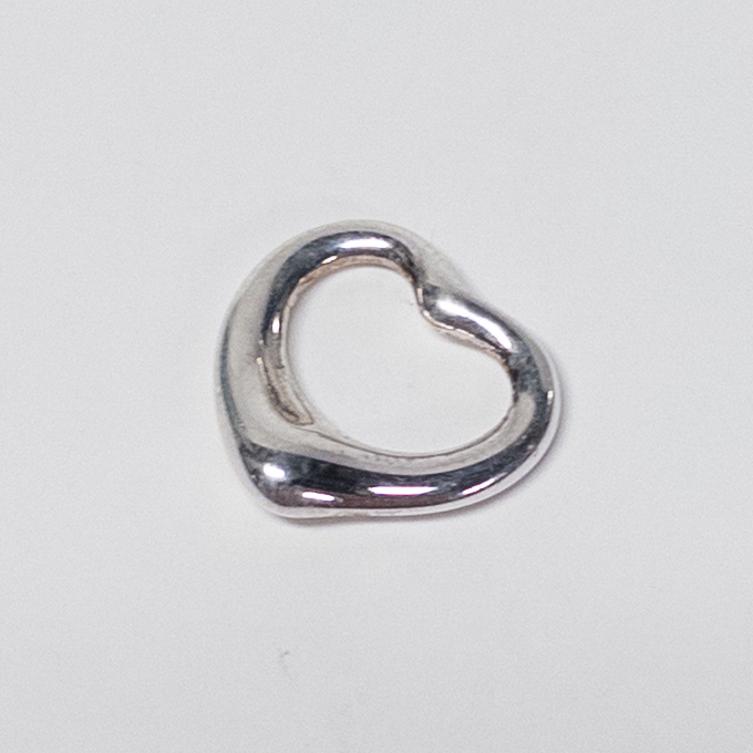 Tiffany & Co. Elsa Peretti Sterling Silver Heart Charm Pendant