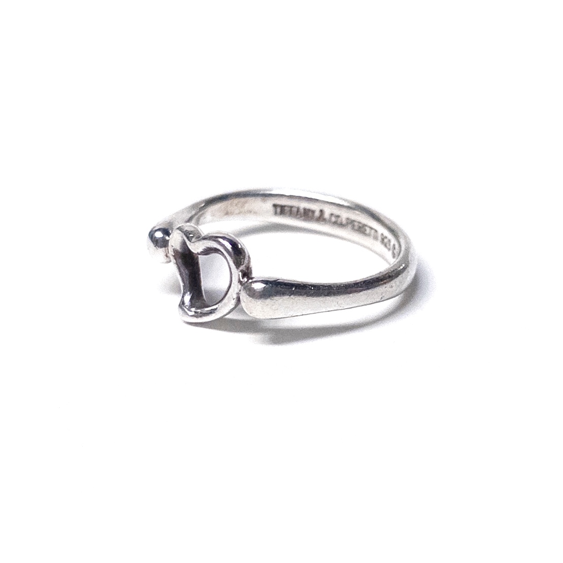 Tiffany & Co. Elsa Peretti Sterling Silver Open Heart Ring