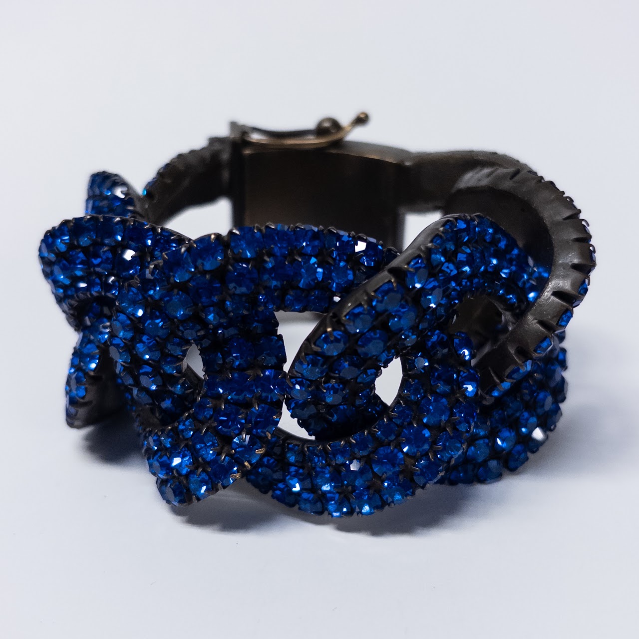 Yves Saint Laurent Blue Rhinestone Bracelet