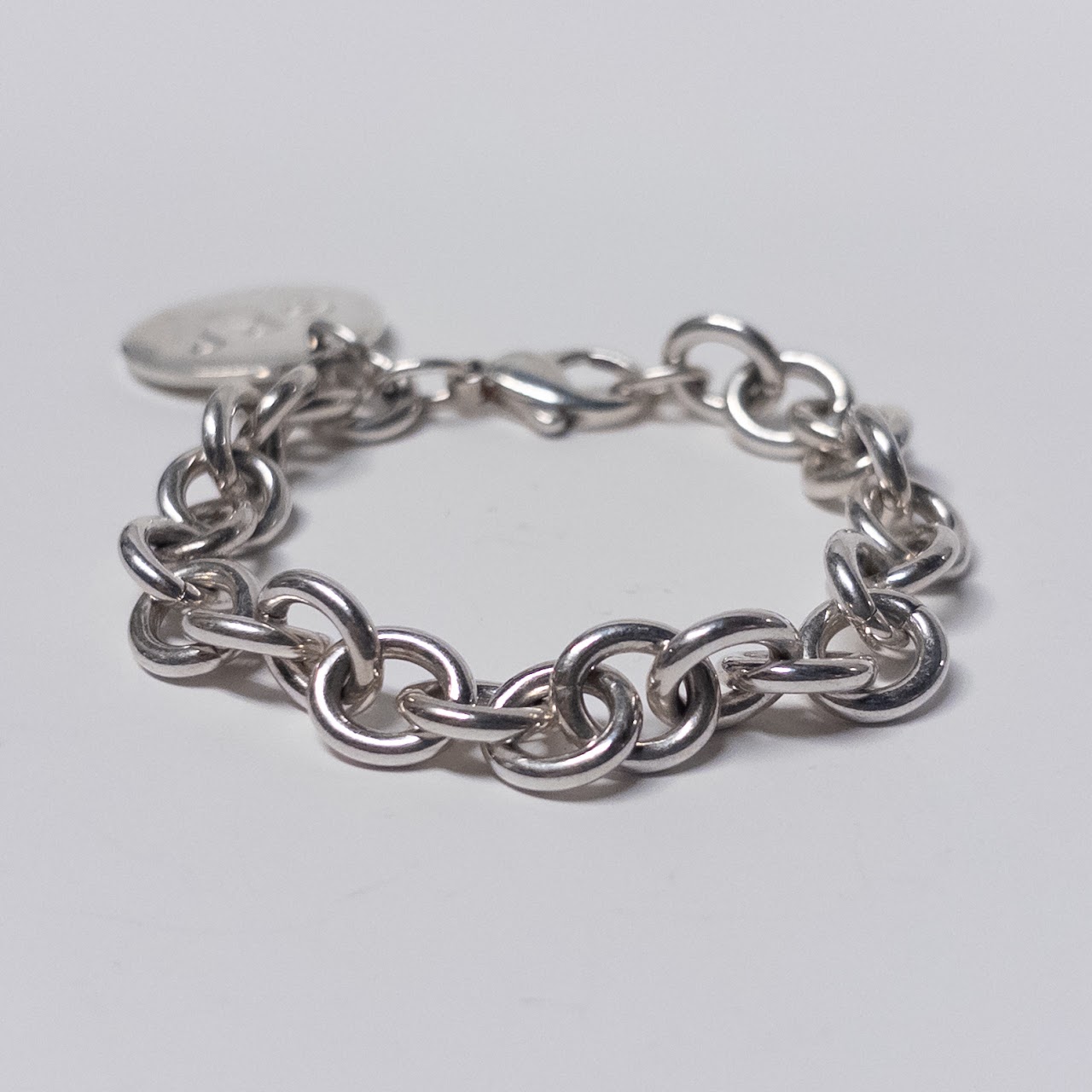 Tiffany & Co. Sterling Silver Round Charm Bracelet