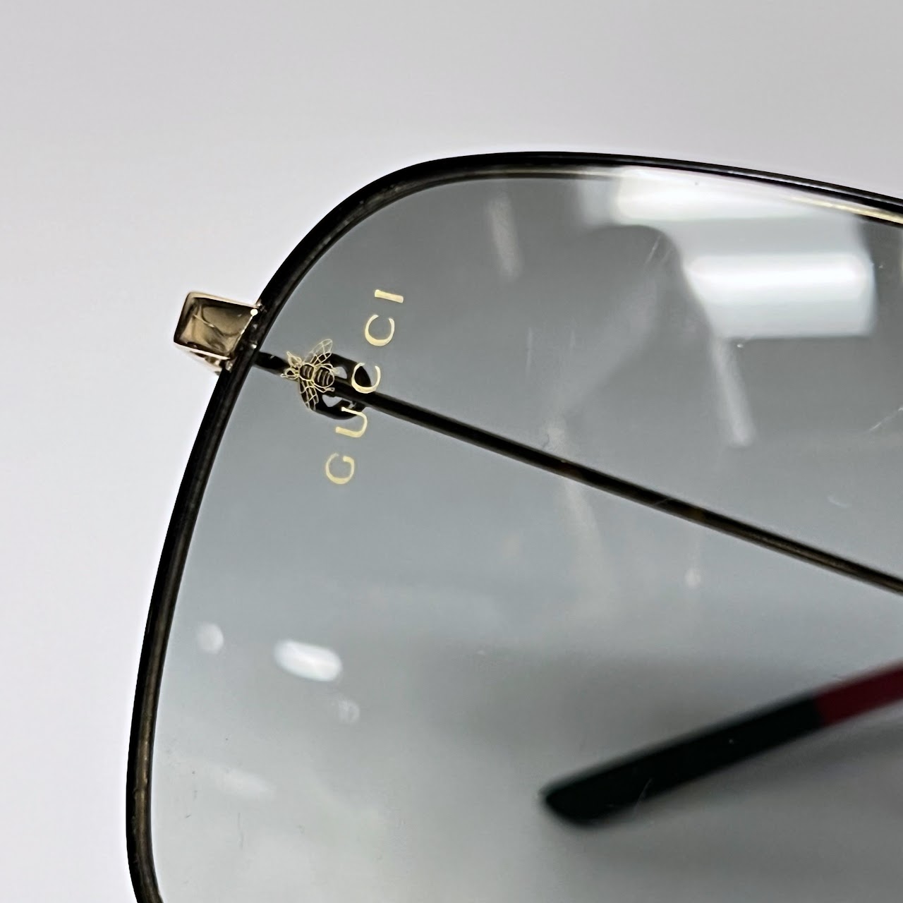 Gucci Square Frame Aviator Sunglasses