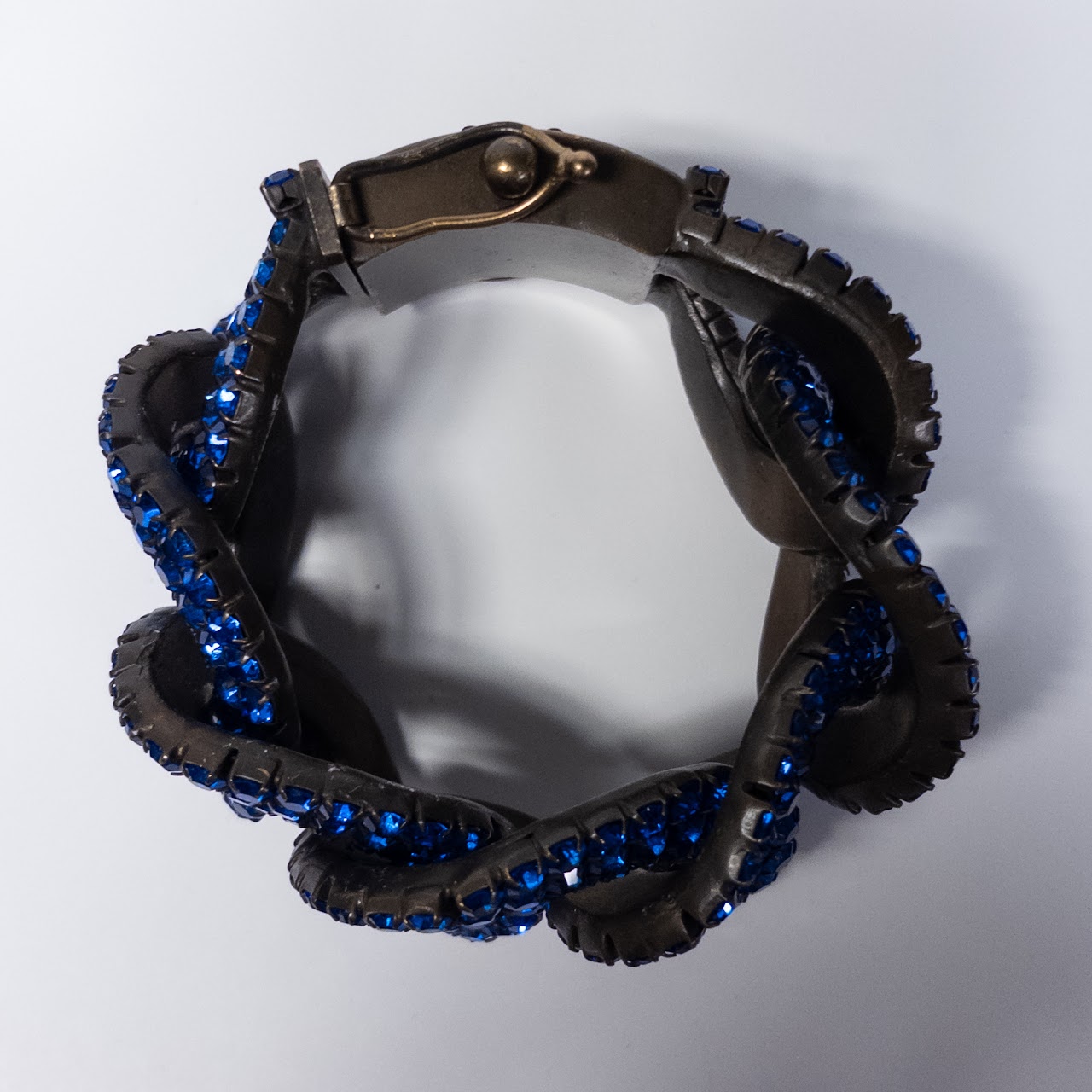 Yves Saint Laurent Blue Rhinestone Bracelet