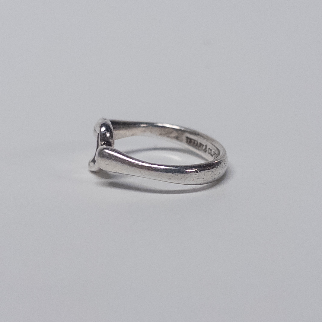 Tiffany & Co. Elsa Peretti Sterling Silver Open Heart Ring