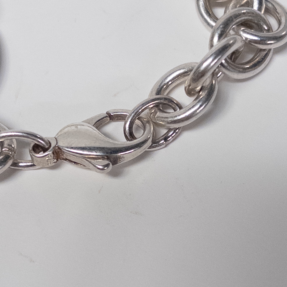 Tiffany & Co. Sterling Silver Round Charm Bracelet