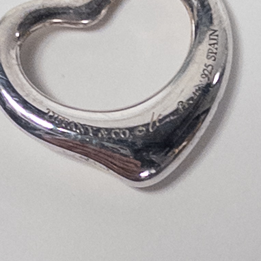 Tiffany & Co. Elsa Peretti Sterling Silver Heart Charm Pendant