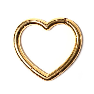 Balenciaga Heart Shaped Bangle Bracelet