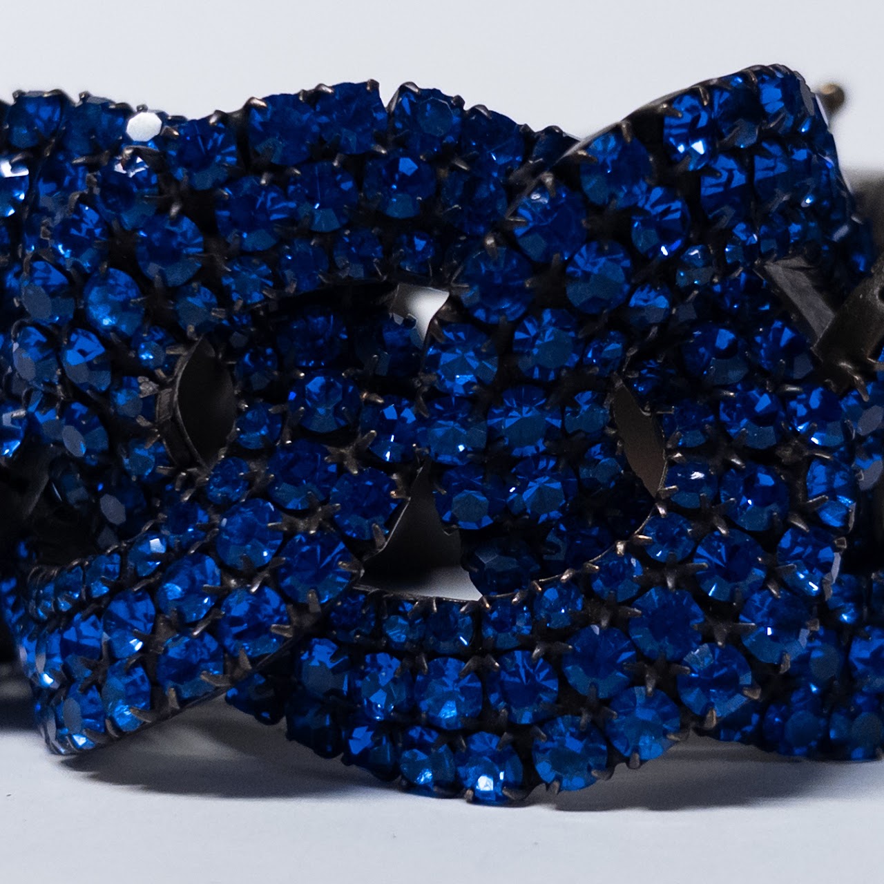 Yves Saint Laurent Blue Rhinestone Bracelet