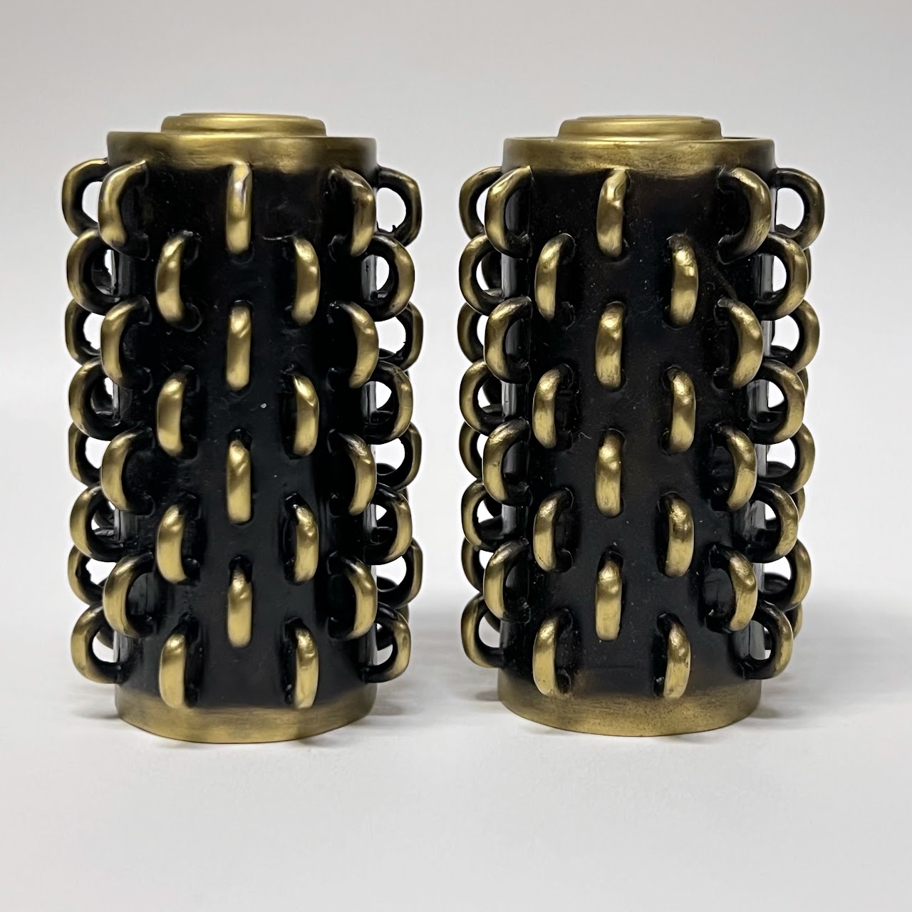 L'Objet NEW Tulum Rings Salt and Pepper Shaker Pair