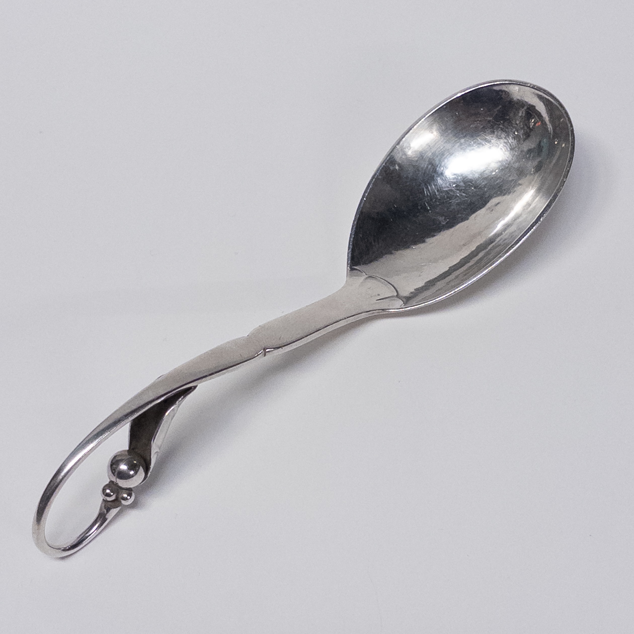 Georg Jensen Sterling Silver Cocktail Fork and Sugar Spoon Duo