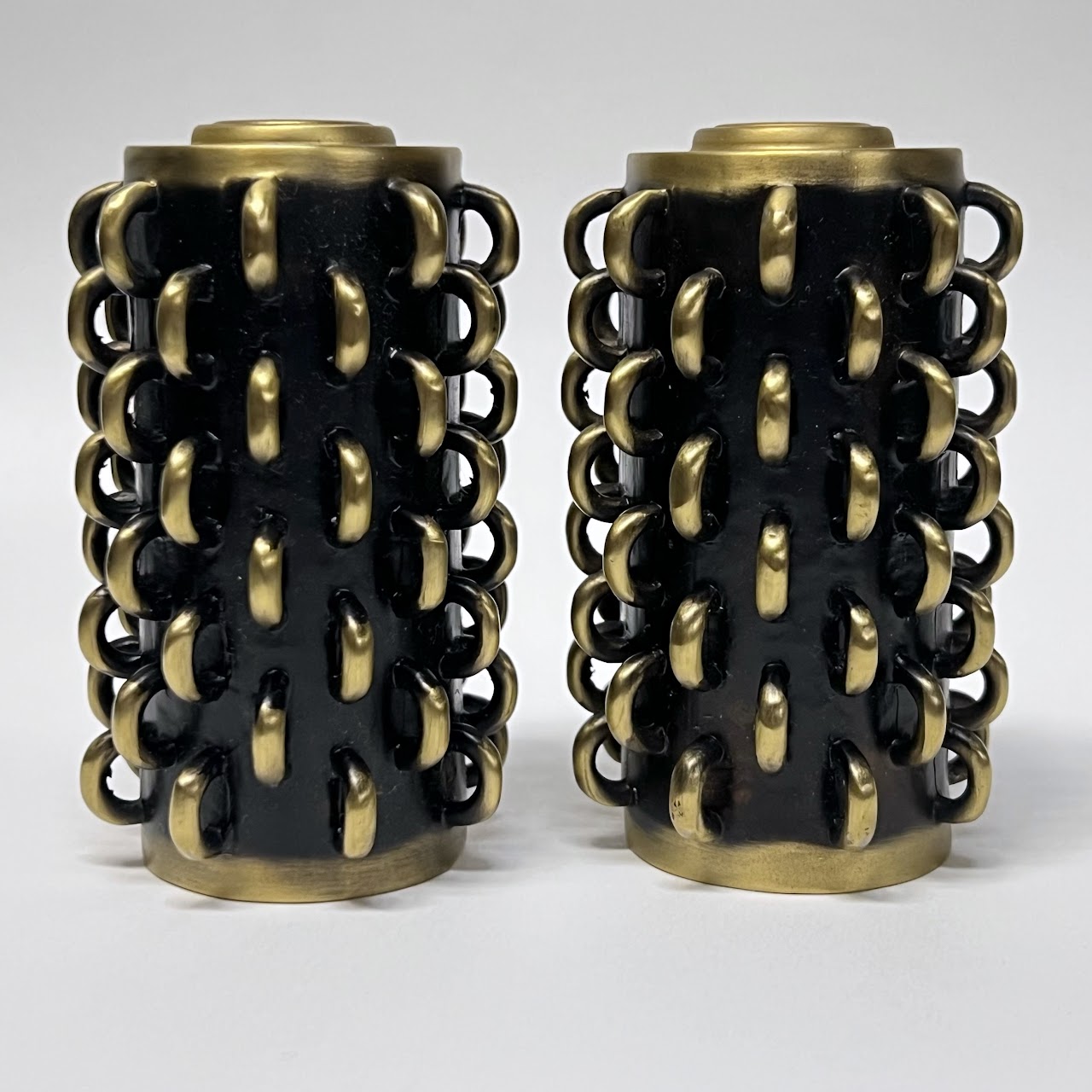 L'Objet NEW Tulum Rings Salt and Pepper Shaker Pair