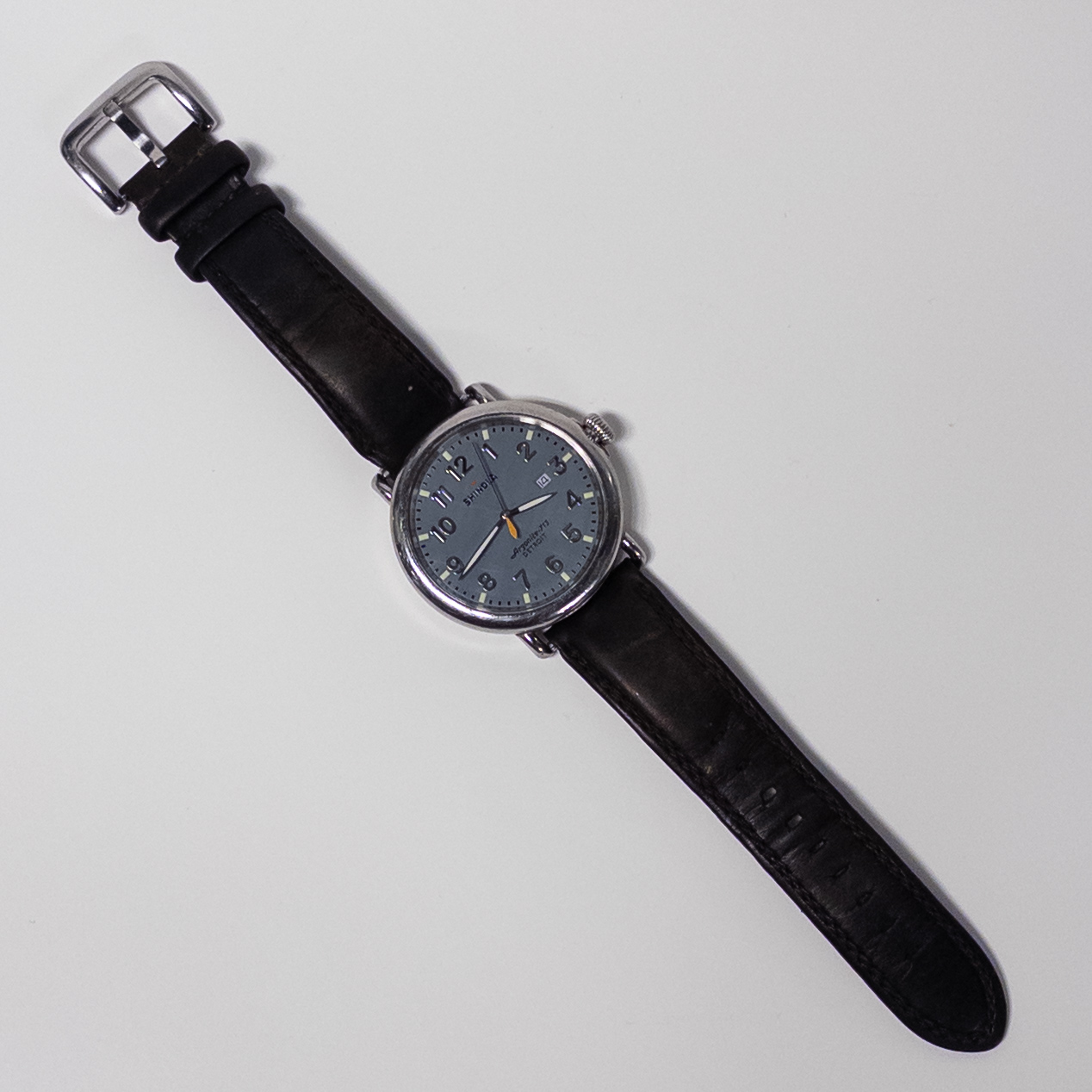 Shinola The Runwell 47mm Slate Blue Dial Watch