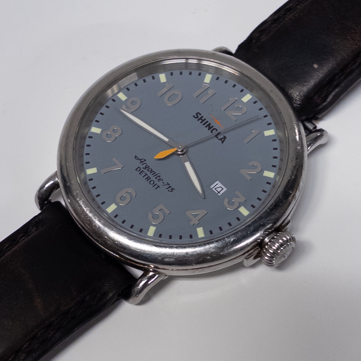 Shinola The Runwell 47mm Slate Blue Dial Watch