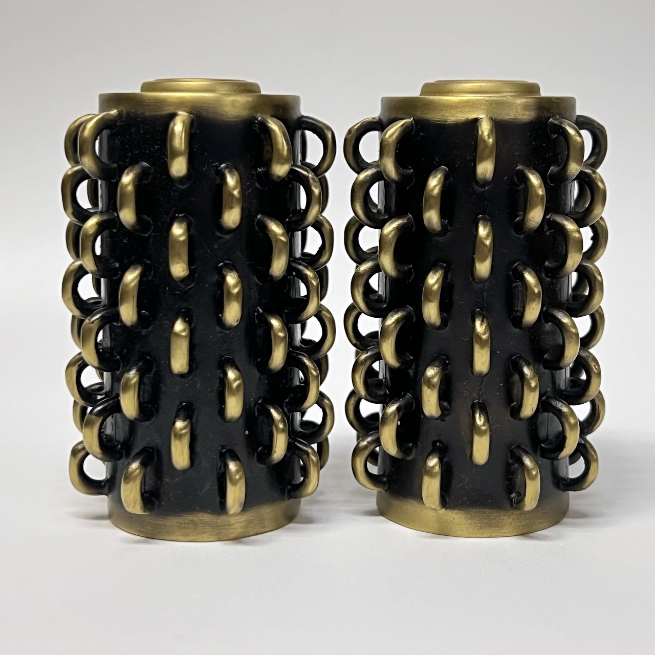 L'Objet NEW Tulum Rings Salt and Pepper Shaker Pair