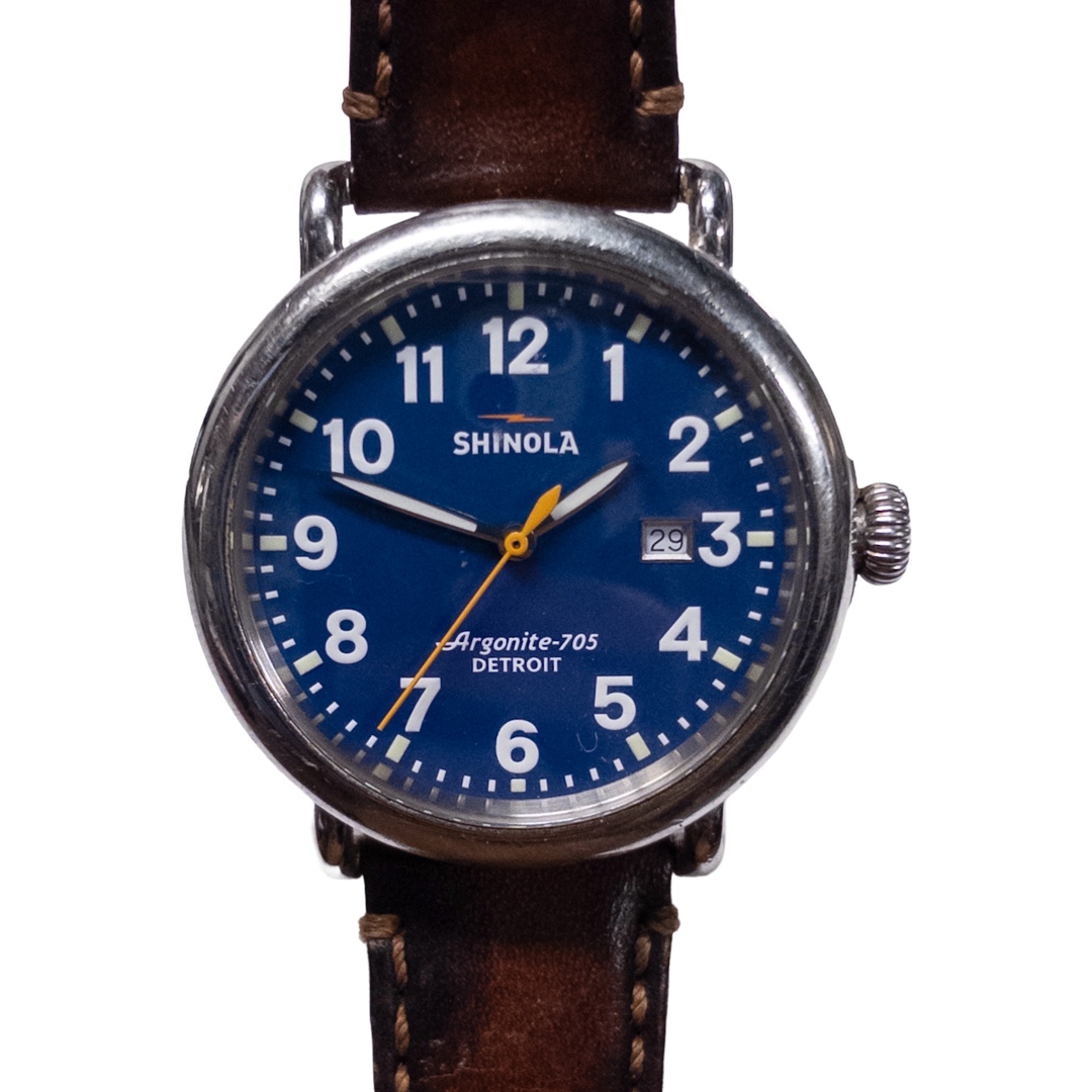 Shinola The Runwell 41mm Perfect Blue Dial Watch