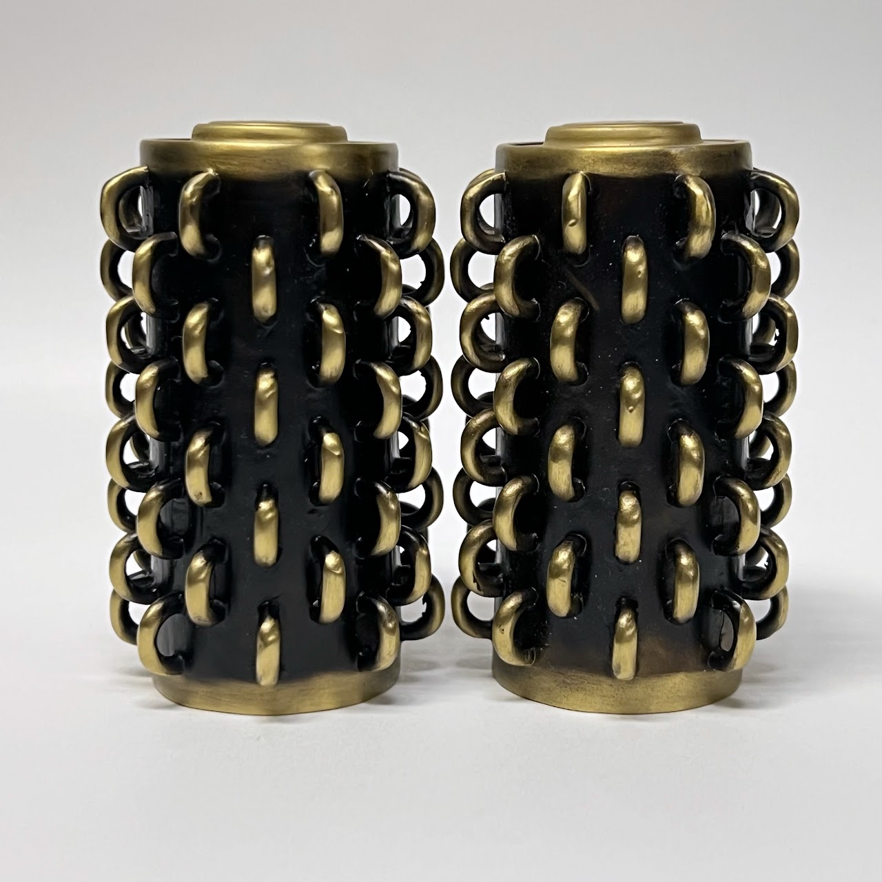 L'Objet NEW Tulum Rings Salt and Pepper Shaker Pair