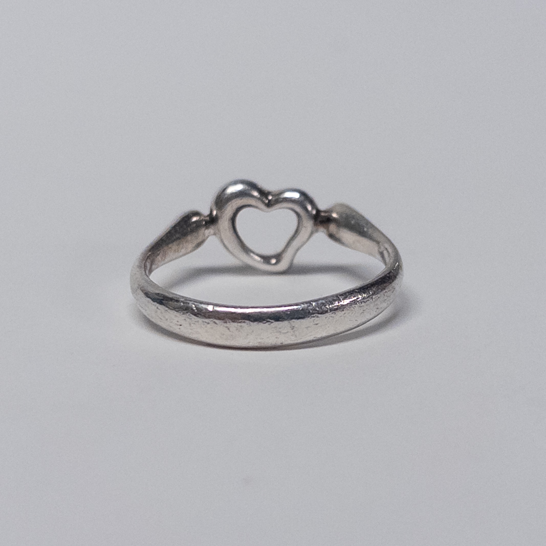 Tiffany & Co. Elsa Peretti Sterling Silver Open Heart Ring