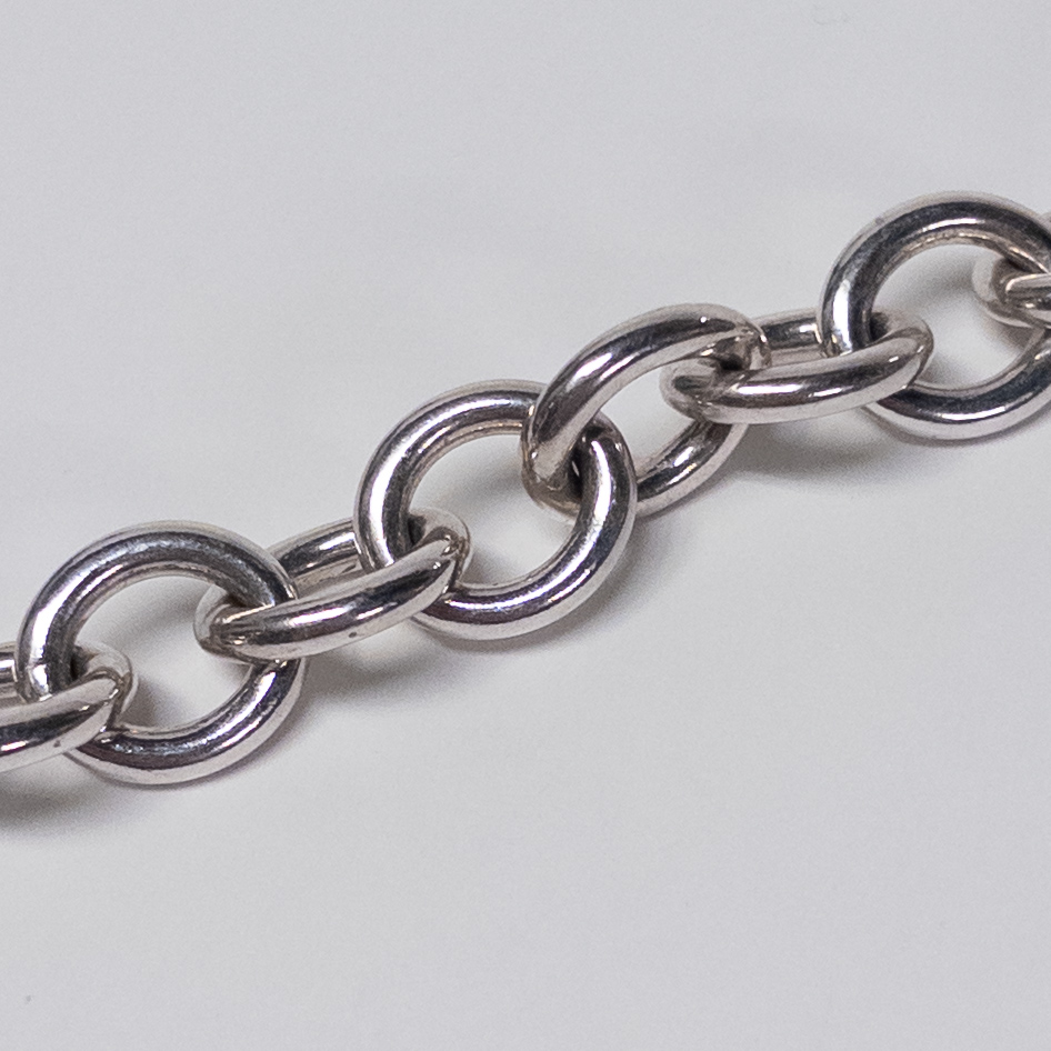 Tiffany & Co. Sterling Silver Open Heart Link Bracelet