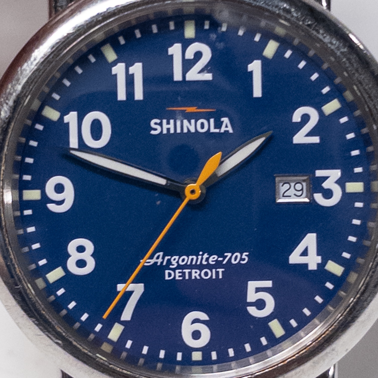 Shinola The Runwell 41mm Perfect Blue Dial Watch